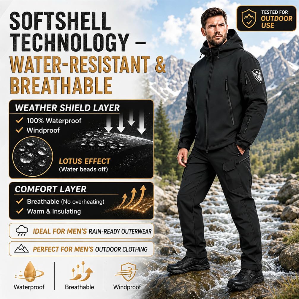 Traje Táctico Militar De Combate y Caza para Hombres, Conjunto De Entrenamiento con Chaqueta Militar, Equipamiento De Camuflaje