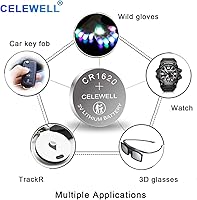 Vista 5 de CR1620 - Paquete de 5 baterías de litio para rastreador de llaves, 70 mAh, 3 V, batería de litio