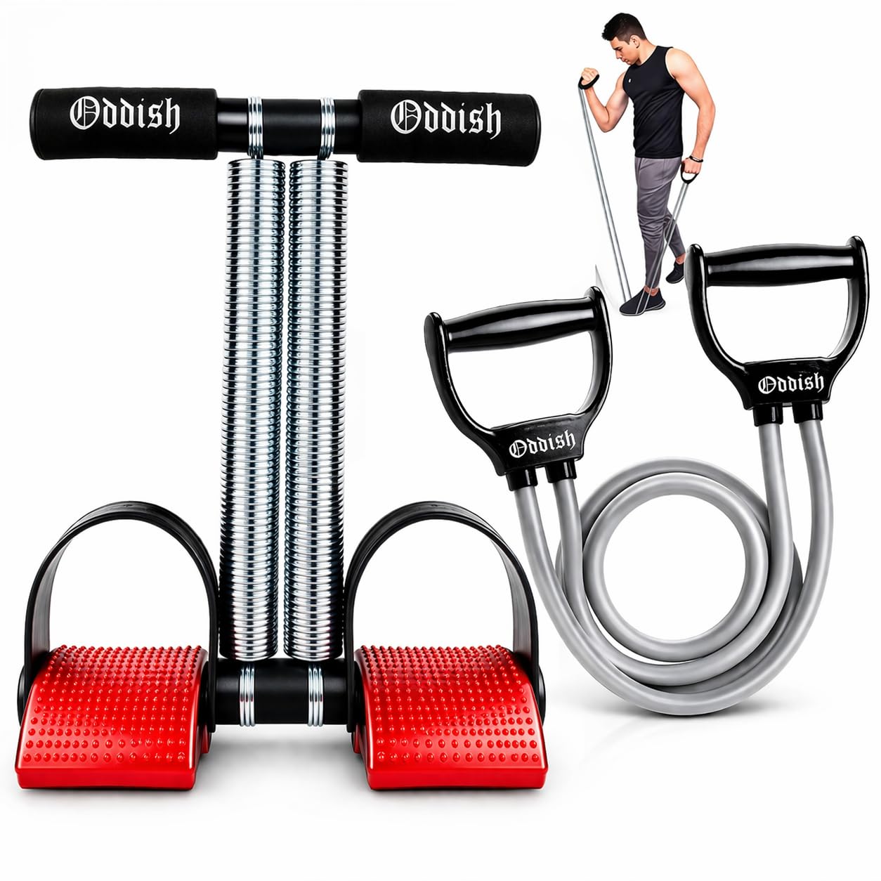 ODDISH; way to fitness- Large & Wide Range Double Spring Tummy Trimmer Abs Workout Stomach Exercise Machine in Gym, Home for Abdominal, Belly Exercise Waist Trimmer For Men and Women-picture-16