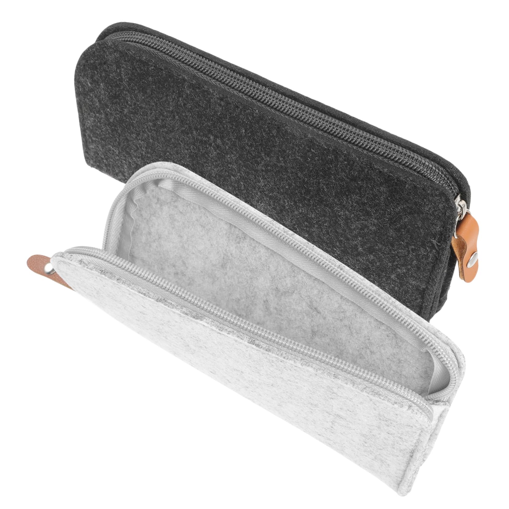 TEHAUX 5 Set Astuccio Marsupio Custodia Multifunzione Forniture Per Ufficio Di Grandi Dimensioni Custodia Per Organizer Sacca A Matita Con Cerniera Portatile Provato 2 Pezzi*5