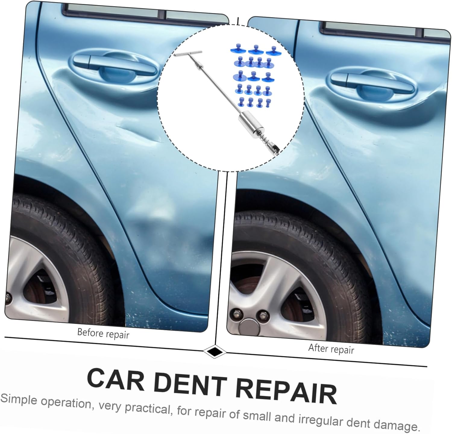 Automotive Dent Removal Kit Slide Hammer Tool Car Body Repair Dent Puller