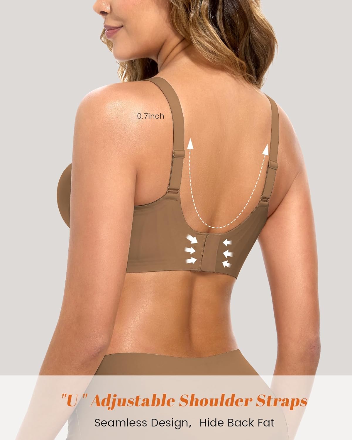 Seamless Full Coverage Bras No Underwire with 53 Air Vents Cool Comfort Invisible Support for Everyday Wear - Image 2