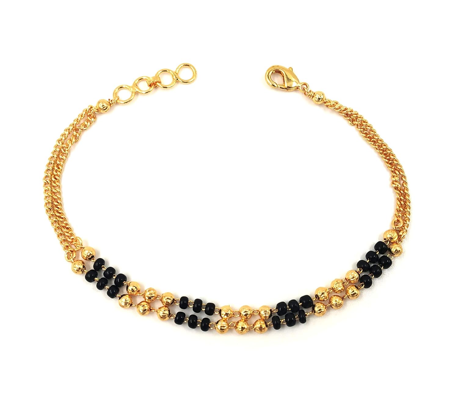 JHB Bracelet Bangle Style Beautiful Latest Trend Artificial Hand Mangalsutra for Women