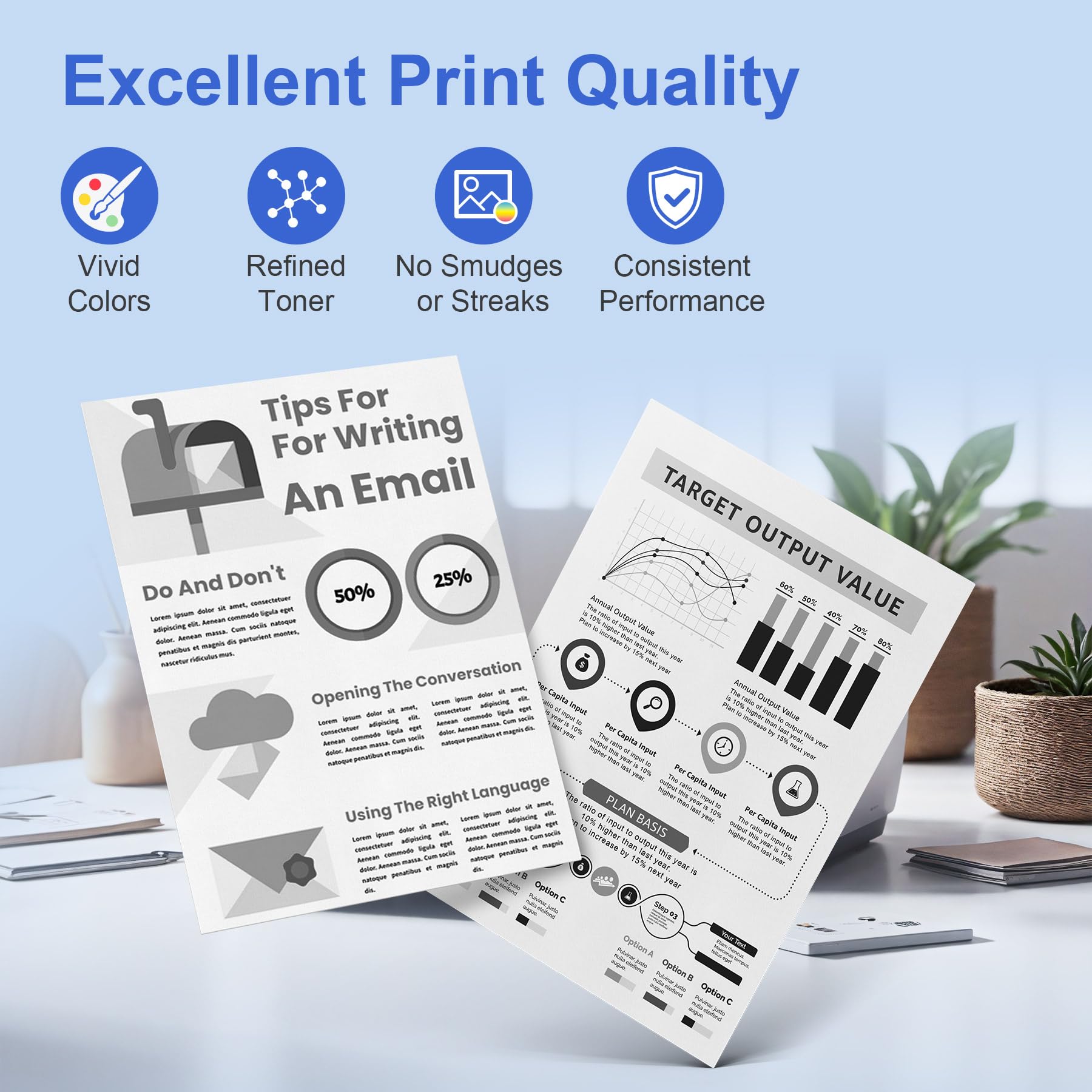ONLYU TN2510 TN2510XL TN 2510XL TN-2510 XL HL-L2400DWE HL-L2400DW Toner | Compatible avec Brother HL-L2445DW DCP-L2627DWE MFC-L2800DW DCP-L2660DW DCP-L2665DW MFC-L2827DWXL MFC-L2860DWE (2 Noir)