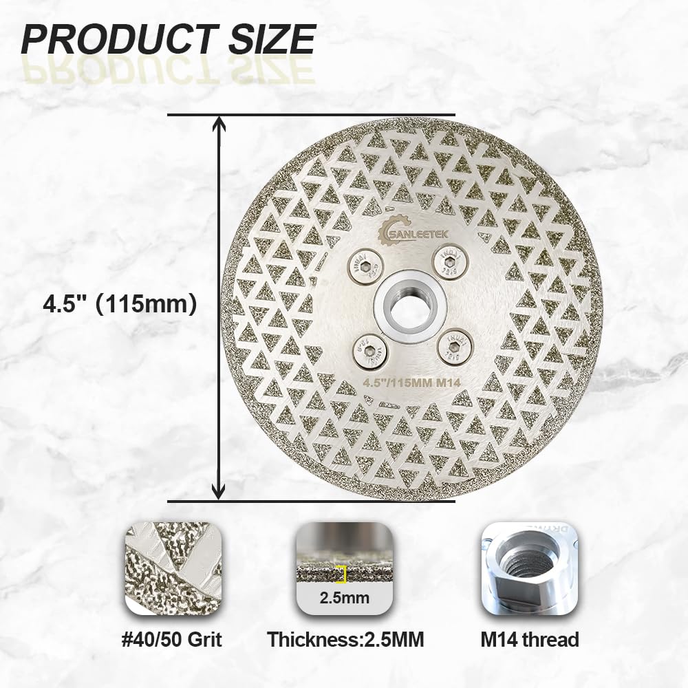 Diamond Cutting Grinding Disc 115mm - Image 2