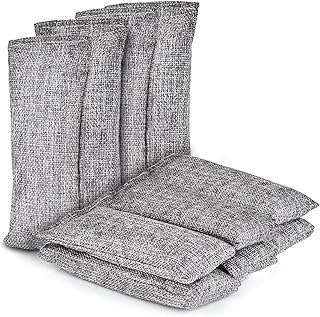 Bamboo Charcoal Bags, 10 Pack Air Purifying Bag, Nature Fresh Bamboo Charcoal Bags Odor Absorber Bag, Bamboo Activated Charcoal Odor Absorber Bag, Kid Pet Friendly, for Home, Car, Closet, Basement, RV