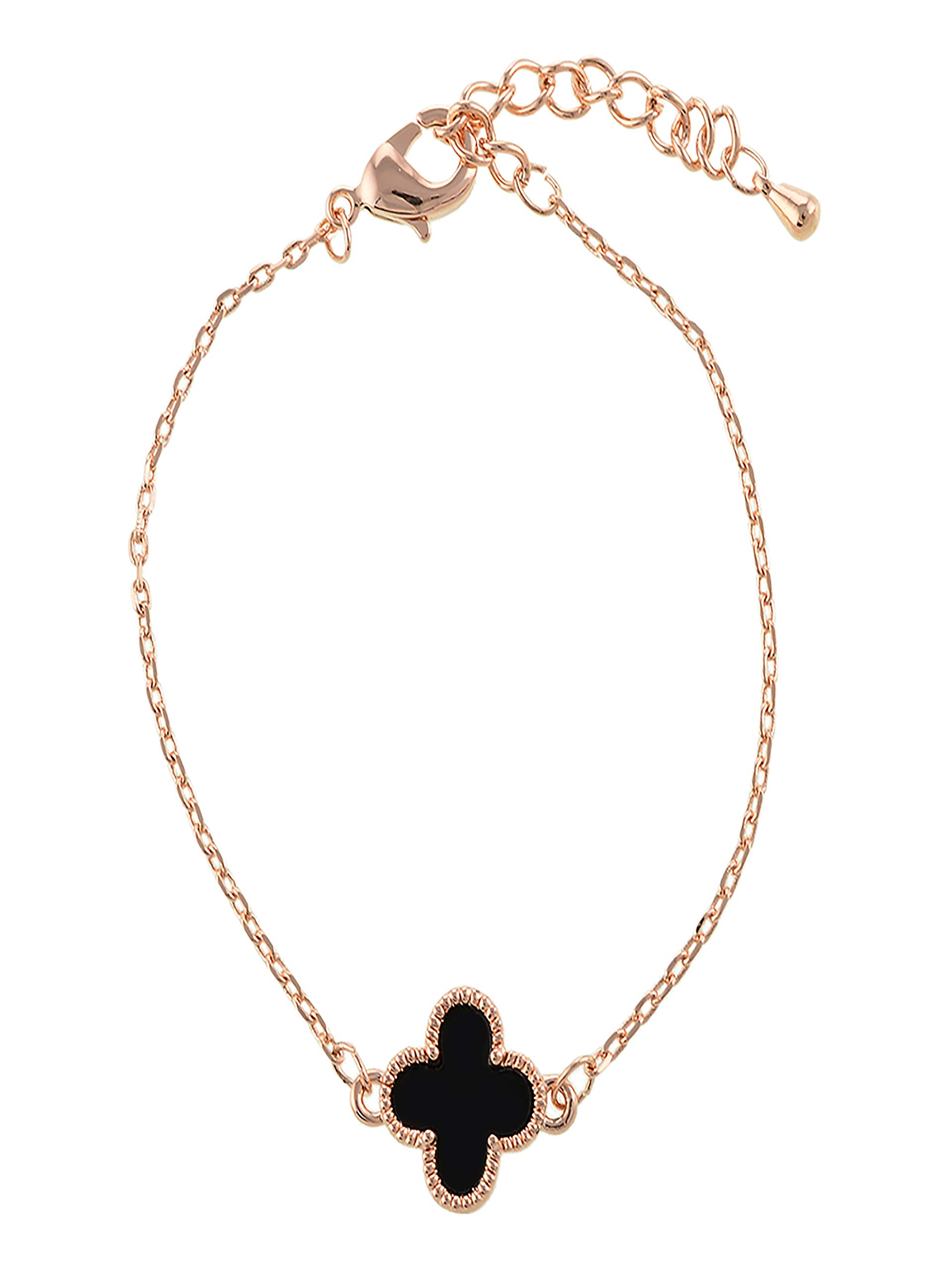 Aaishwarya Ritzy Black Clover Bracelet For Women & Girls (B0841ZG72R) Amazon Price History, Amazon Price Tracker
