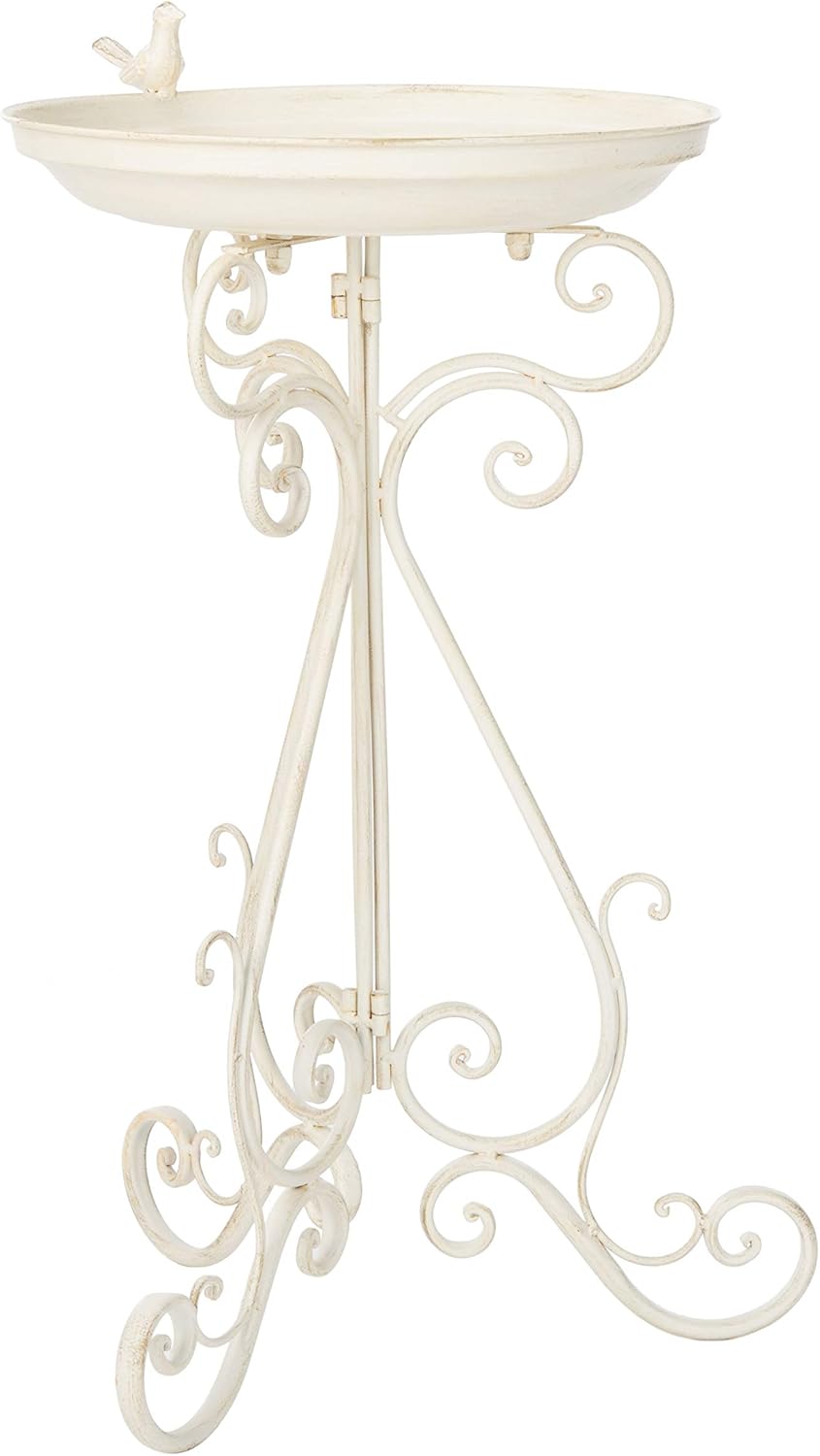 Safavieh PAT5024A Outdoor Collection Ashlan Pearl White 29-inch Bird Bath