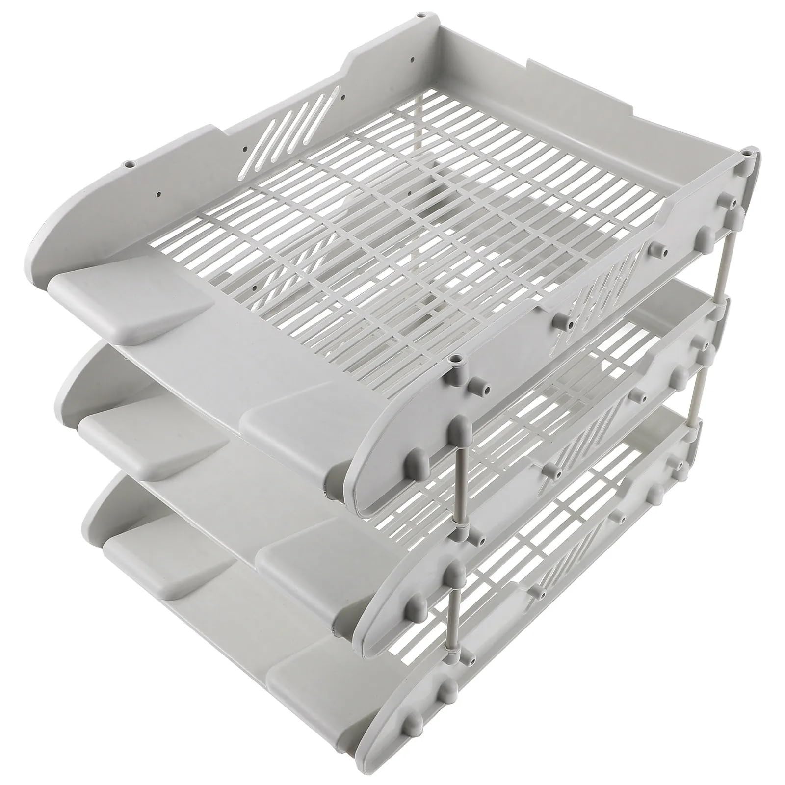 Briefablage 3-stufiger Desktop-Datei-Organizer, Schreibtisch-Dokumentenablage