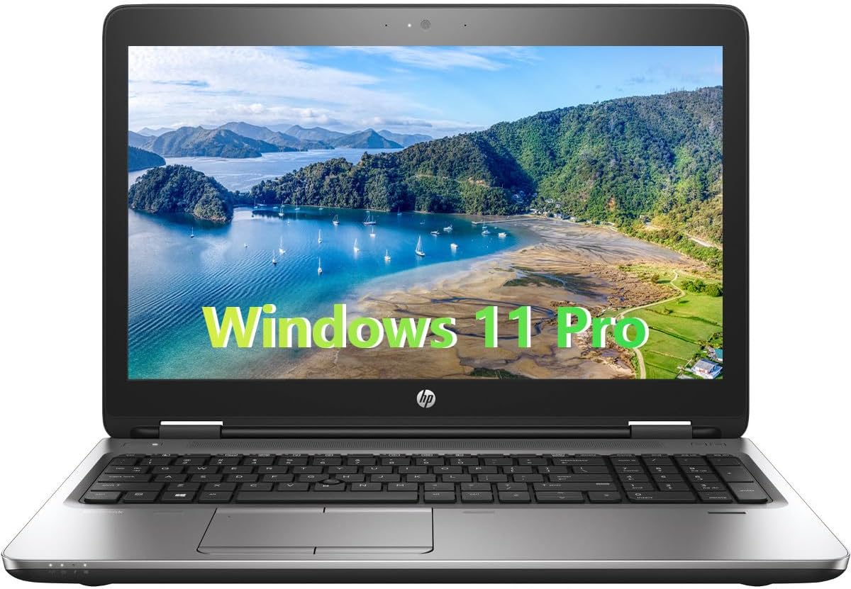 HP ProBook 650 G3 Business Laptop, Core i5-7200, 16GB RAM, 256GB SSD, Wi-Fi, Bluetooth, Windows 11 Pro (Renewed)