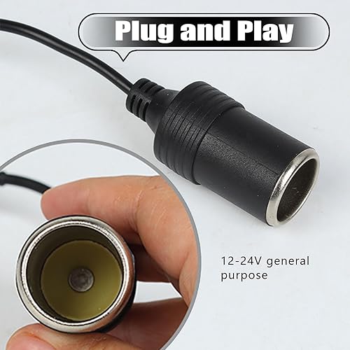 Miniatura 3 de 1 cable USB para automóvil, adaptador convertidor hembra de encendedor de cigarrillos de 5 V a 12 V, fuente de alimentación móvil conectada a la