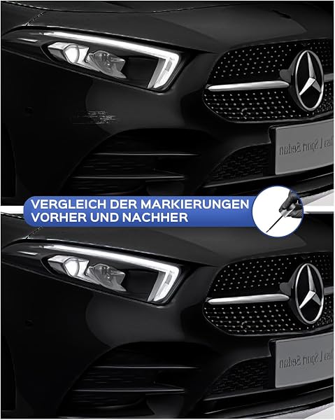 PARTS4EV 197/9197 ossidiana nera metallizzato ritocco Mercedes Benz serie B/C/E/G/R/M/S/CL/GL/ML/SL/CLK/CLS/GLC/GLE/GLK/SLC/SLK/SLS/AMG GT - 4