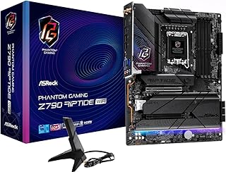 ASRock Z790 Riptide WiFi LGA1700 ATX Motherboard | Supports 14th/13th/12th Gen Intel | DDR5 8000+ (OC) | PCIe 5.0 | WiFi 7 | 8 SATA | 16+1+1 Power Phase | Killer 2.5G LAN