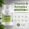 B Vitamin Complex High Dose with B12 B6 Folic Acid & B1 - All 8 B Vitamins - for Energy Nerves & Mental Performance - No Additives - Capsules - Made in Germany