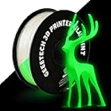 Geeetech Glow in The Dark Filament Green, 3D Printing Filament, Luminous PLA Filament 1.75mm Dimensional Accuracy +/- 0.02 mm, 1kg (2.2lbs), Fit Most FDM 3D Printers