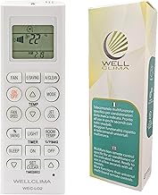 Wellclima Universal Remote Control for LG Air Conditioners, WEC-LG2, Compatible with All Models, Ready to Use, Recent Control Design, Special Keys, Manual in 6 Languages
