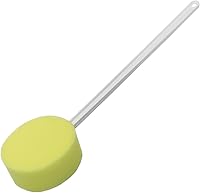 Vista 2 de Rehabilitation Advantage Esponja de baño de mango largo – Mango extra largo de 18 pulgadas, esponja amarilla suave de 5 x 2 pulgadas Ayuda