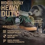 Honey Badger Boot Laces Heavy Duty w/Kevlar - Made in USA - Thick Bootlaces for Work and Hiking Boots