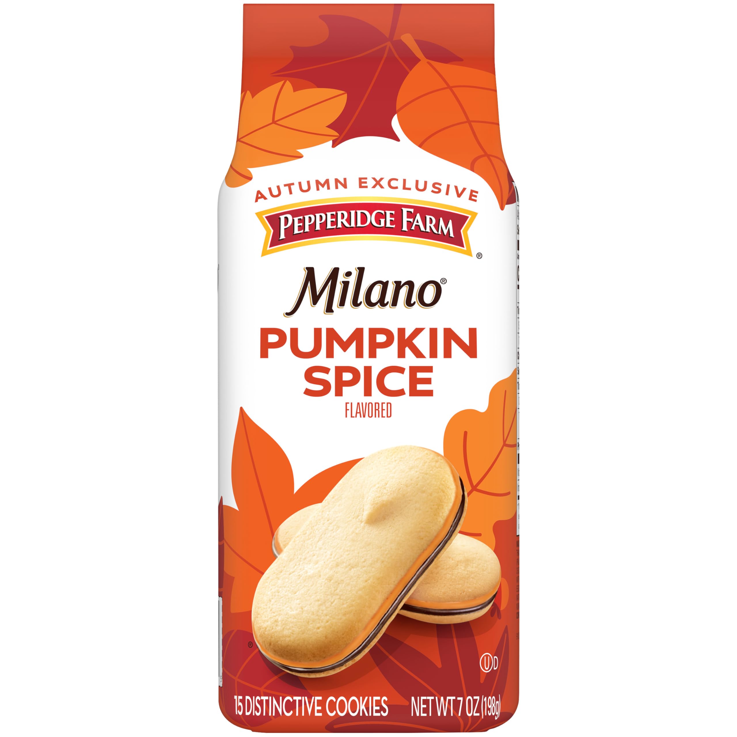 Pepperidge FarmMilano Pumpkin Spice Flavored Cookies, 7 Oz Bag