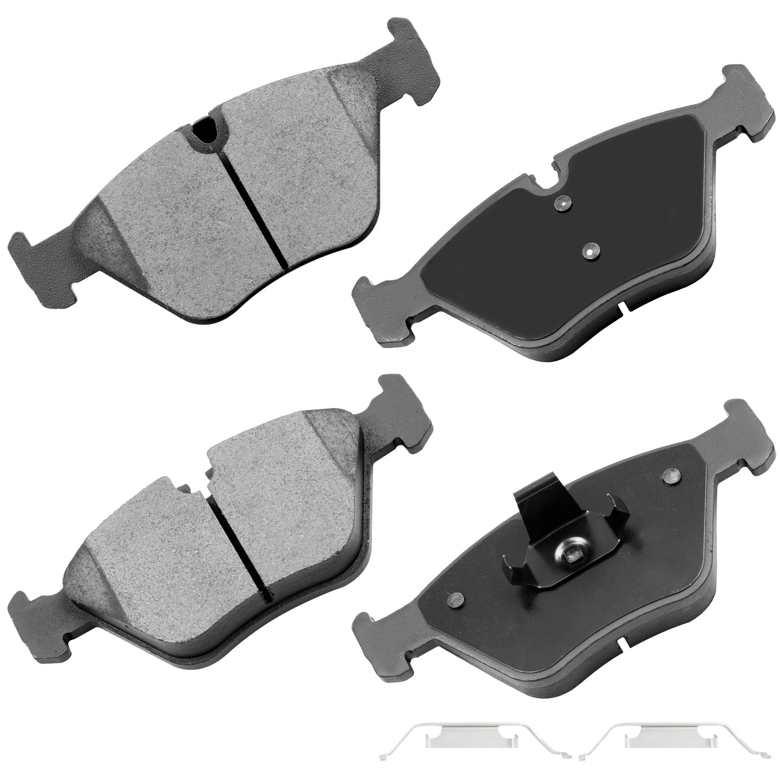 cciyu Ceramic Front Brake Pad Set Fit For 2001-2006 For BMW 330Ci,2001-2005 For BMW 330i,2001-2005 For BMW 330xi,2005-2006 For BMW M3,2004-2011 For BMW X3,2003-2008 For BMW Z4