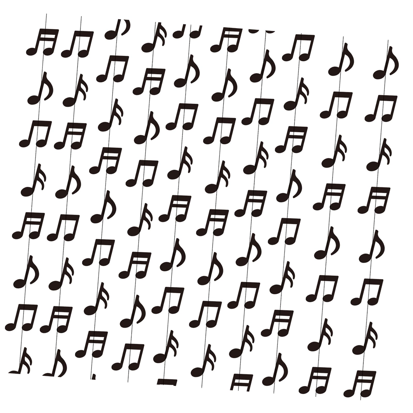 LUCKGONI Black Musical Notes Party Decorations for Enhancing Music Atmospheres at Event Recycled User Friendly Paper Pendant