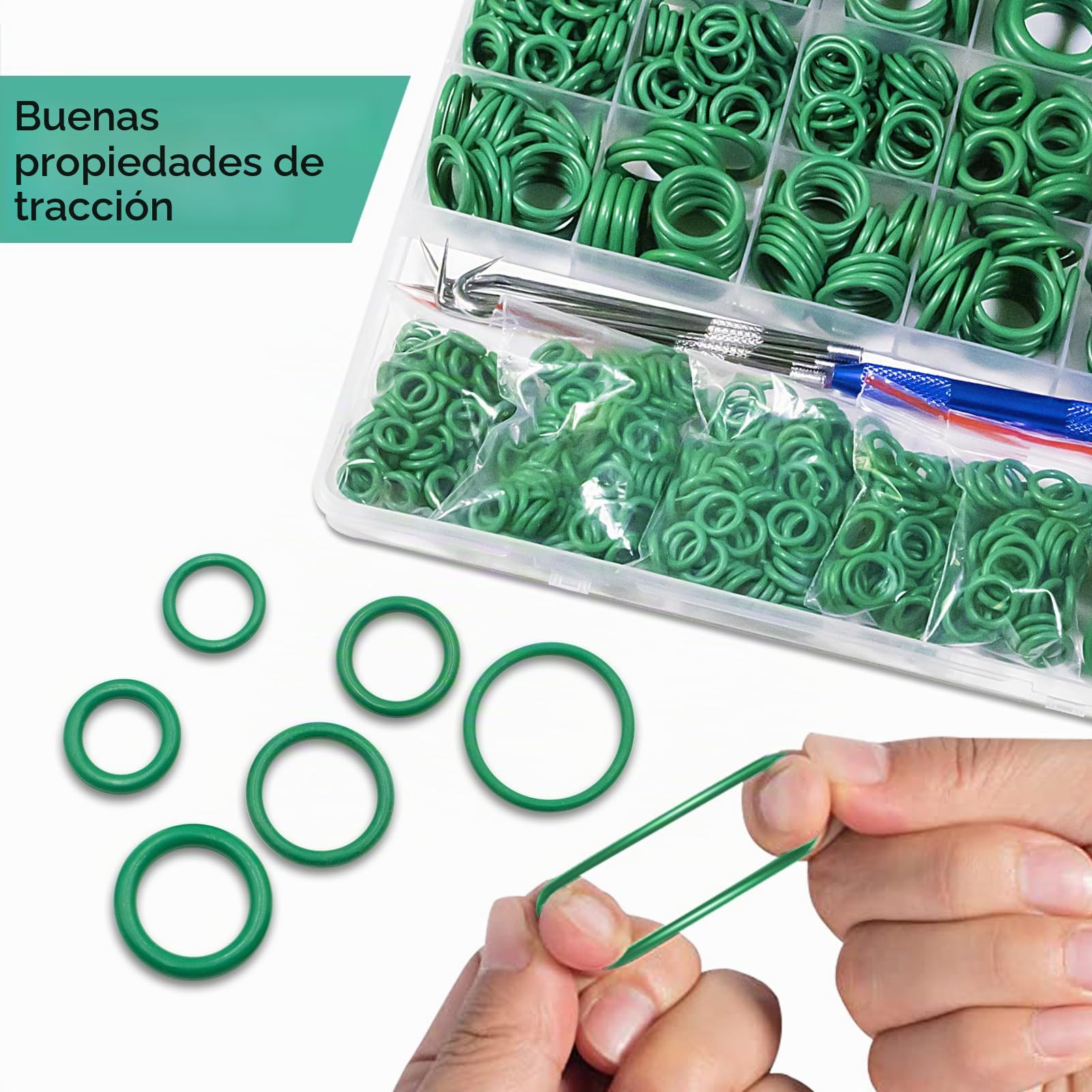 595 piezas kit de juntas tóricas para aire acondicionado automoción A/C