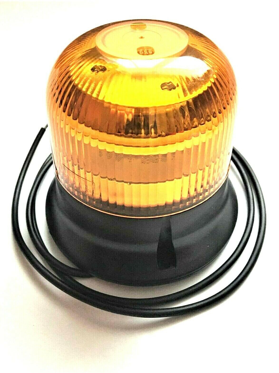 LED Warnleuchte Doppelblitz 12V - 36V ECE R65 IP68 3-Schrauben-Montage 1,5m Kabel Amber
