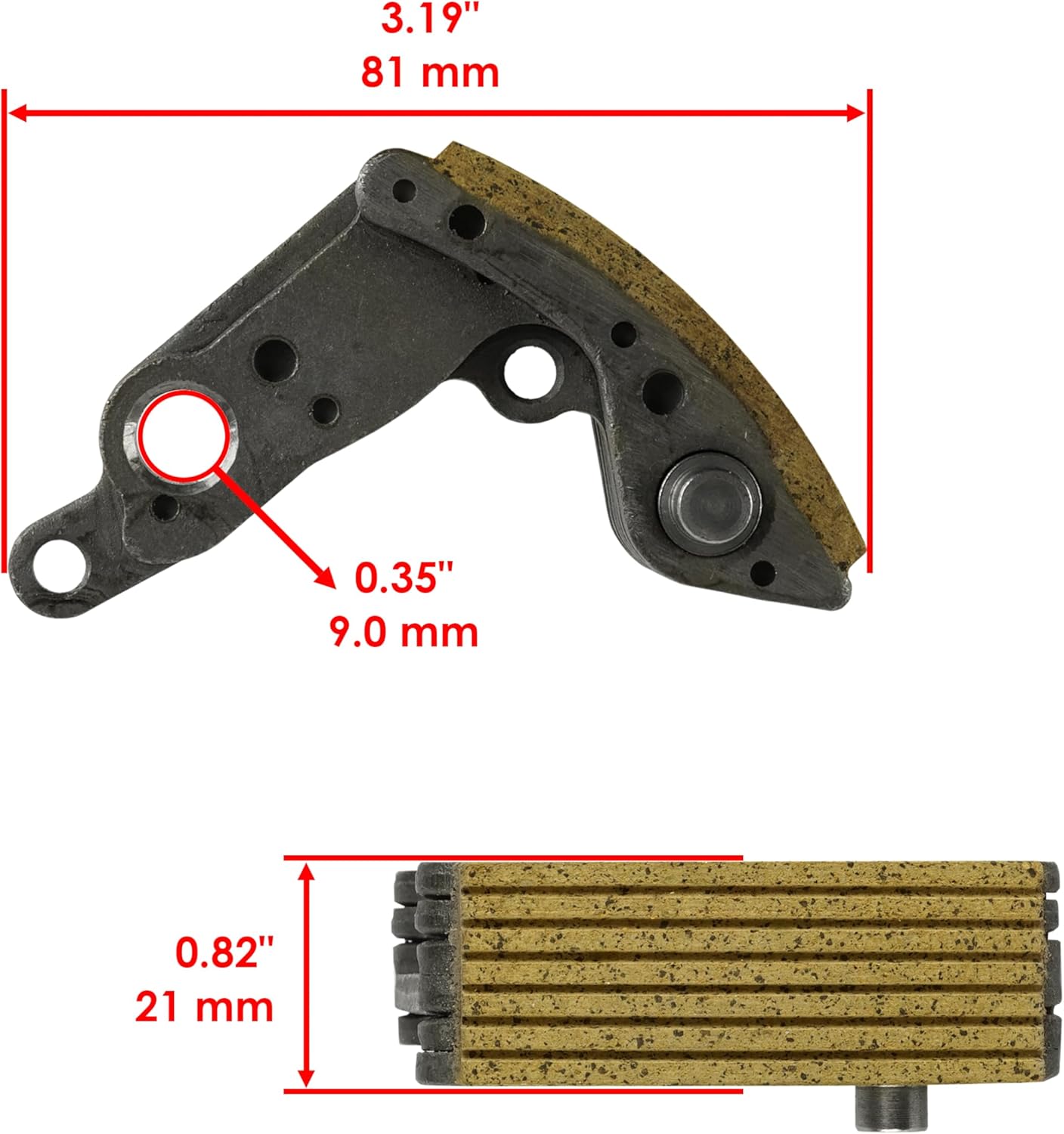 Caltric Centrifugal Wet Clutch Carrier Shoes Compatible With Yamaha Grizzly 700 YFM700G 4x4 2016 2017 2018 2019 2020 2021-2026