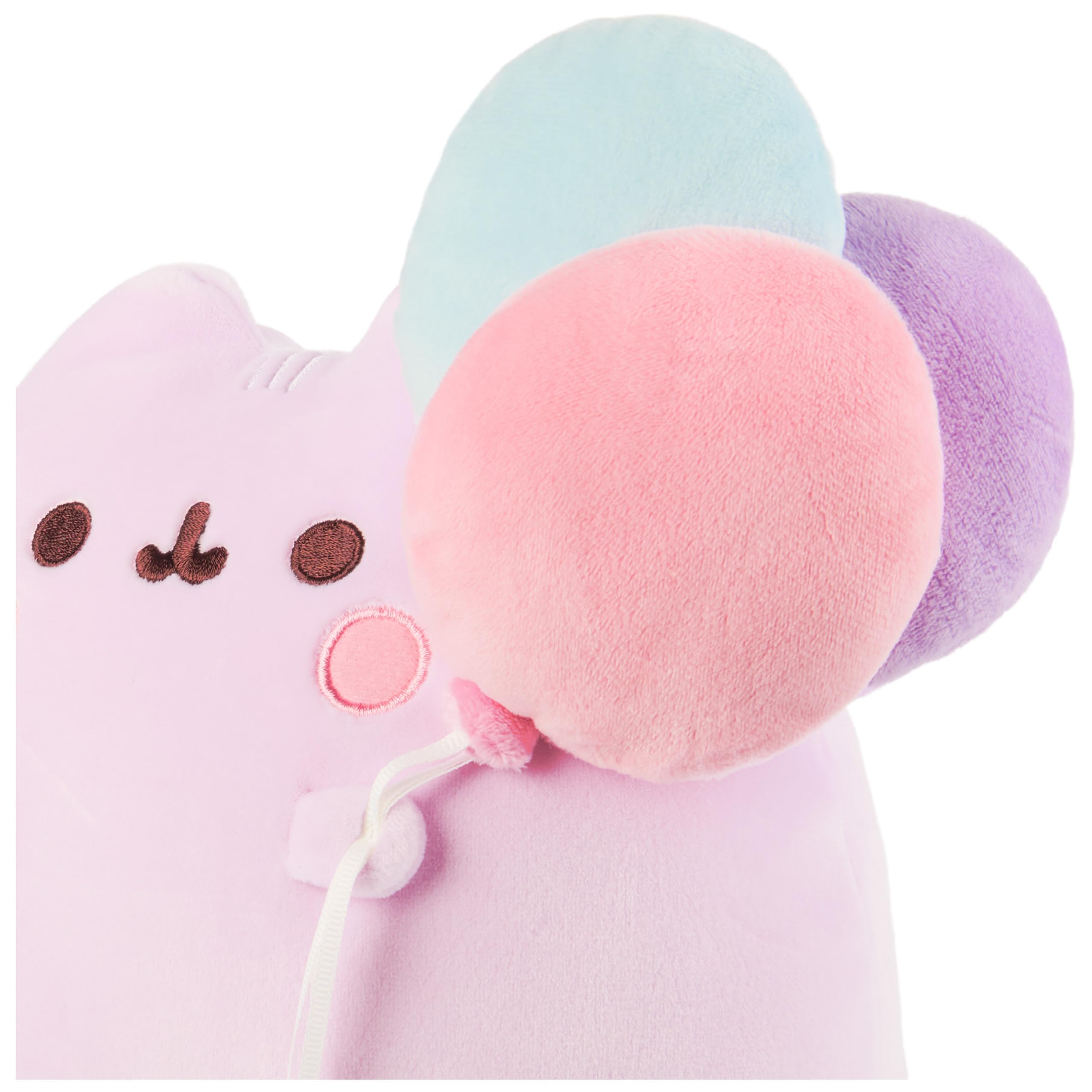 GUND Pusheen 15th Anniversary Squisheen Plush, Squishy Toy, Collectible Plush, Cat Stuffed Animal for Ages 8 and Up, Pink, 9.5”