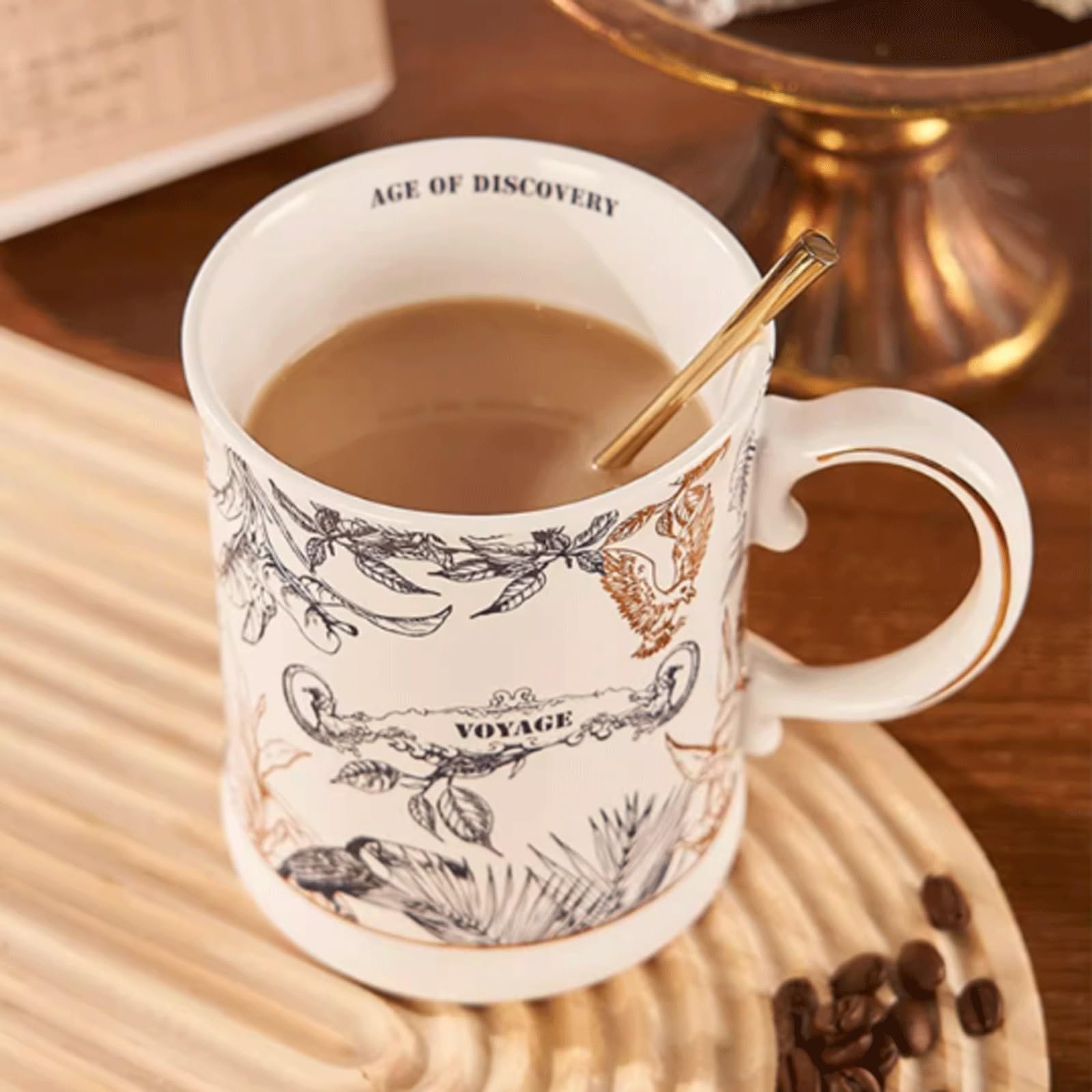 NZPOST Tazze da caffè Tazza in Ceramica Vintage Tazza da Acqua Tazza da caffè Tazza da caffè per Ragazze di Compleanno per Ragazzi