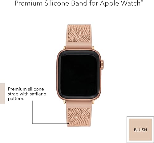 Miniatura 10 de Anne Klein Correa de silicona a la moda para Apple Watch, segura, ajustable, repuesto de correa de Apple Watch, se adapta a la mayoría de las muñecas