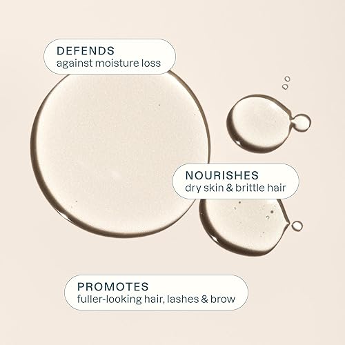 Miniatura 4 de Cliganic Aceite de ricino orgánico, 100% puro (botella de vidrio de 2 onzas con kit de pestañas) – Para pestañas, cejas, cabello y piel (el embalaje