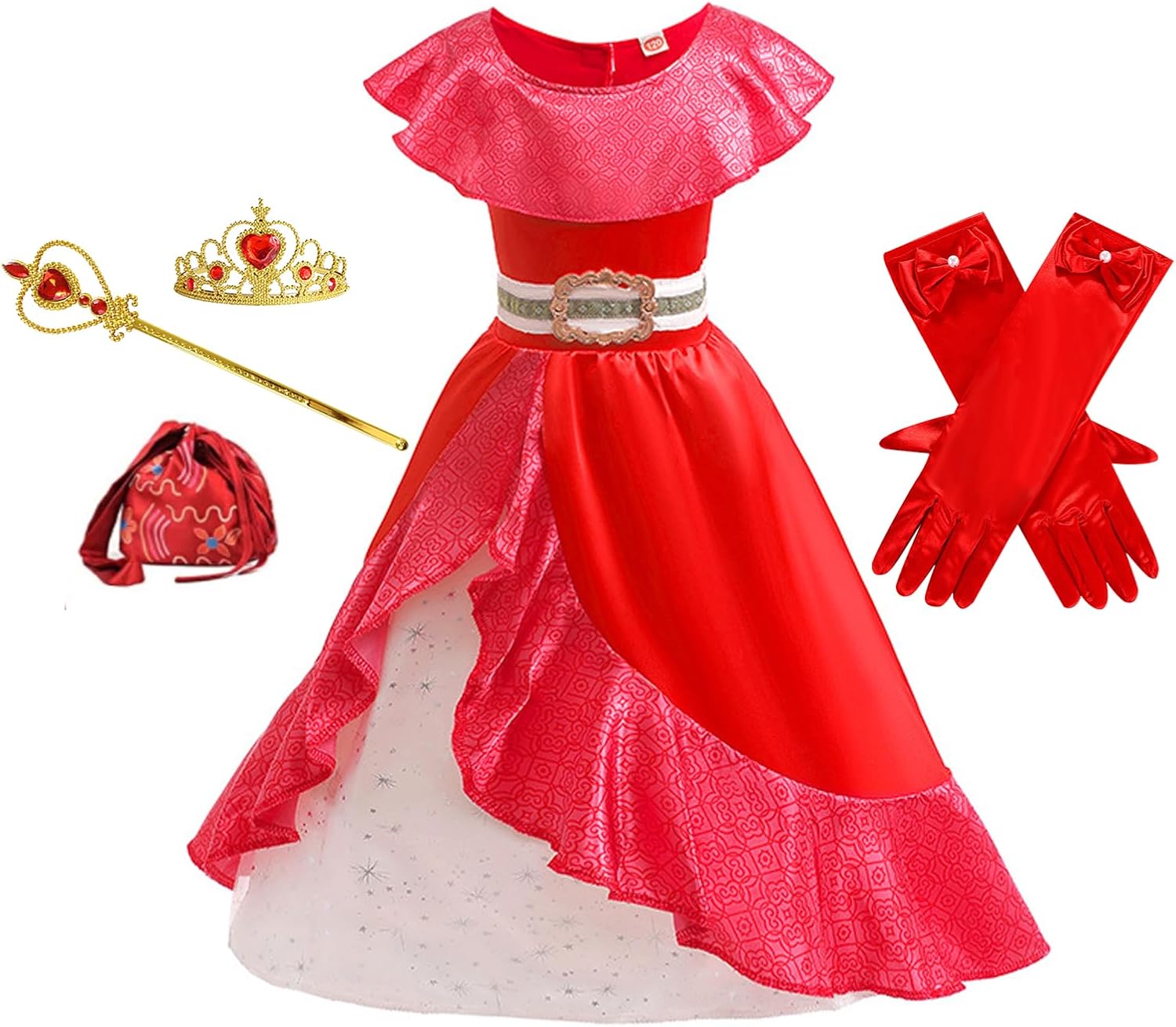 Girls Princess Elena Costume Dress with Accessories