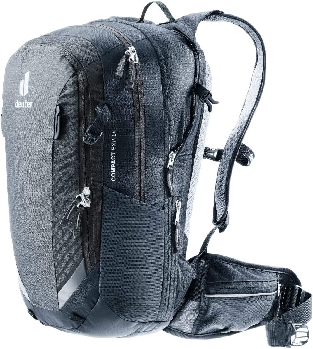 Deuter Compact EXP 14 Biking Backpack with Hydration System - Graphite-Black