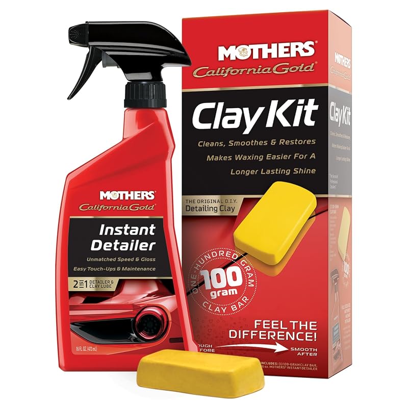 Kit de Descontaminação com Clay Bar Mothers California Gold 100 g 07241