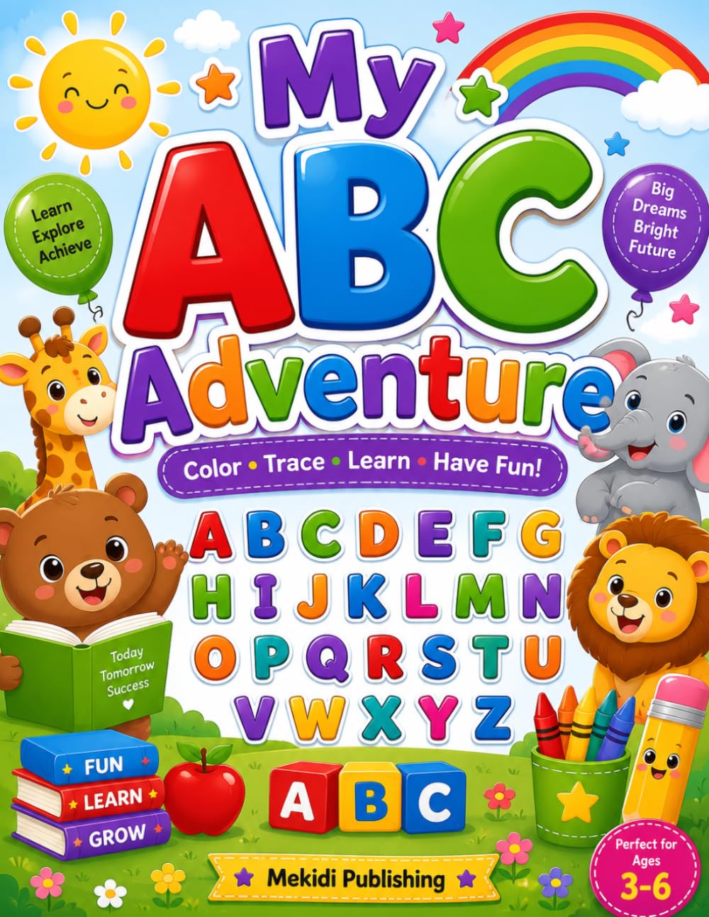 My First ABC Alphabet Adventure: Color • Trace • Learn A–Z: Preschool Activity Workbook