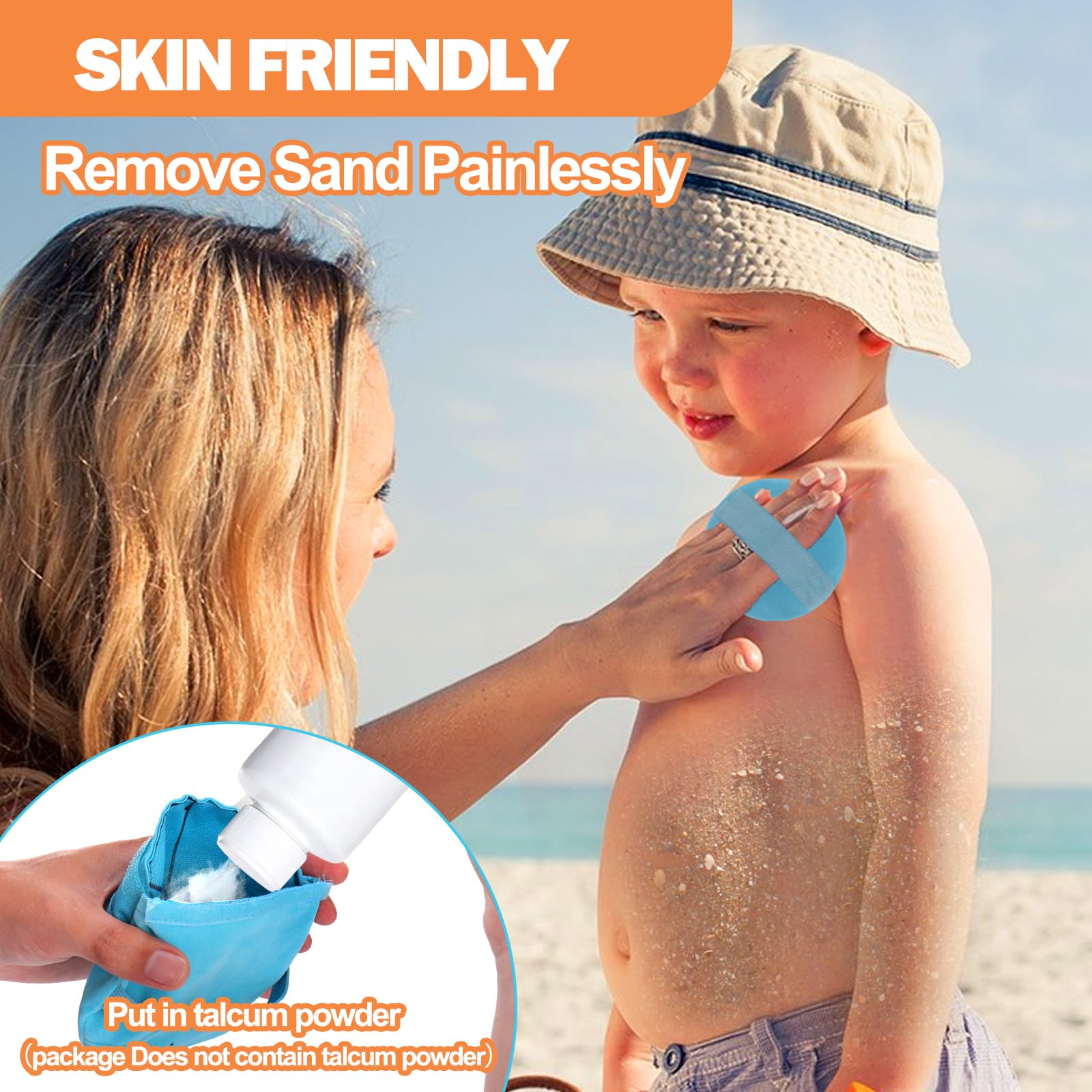 Baby Beach Essentials Mity Rain Sand Remover Mitt Bag Set Must