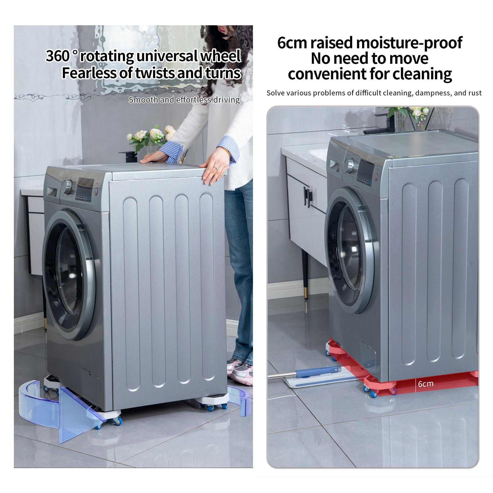 Kit de desplazamiento con ruedas para muebles y elevadores para muebles pesados – Patin deslizante para muebles pesados con elevador de muebles, elevador de puerta y herramientas de