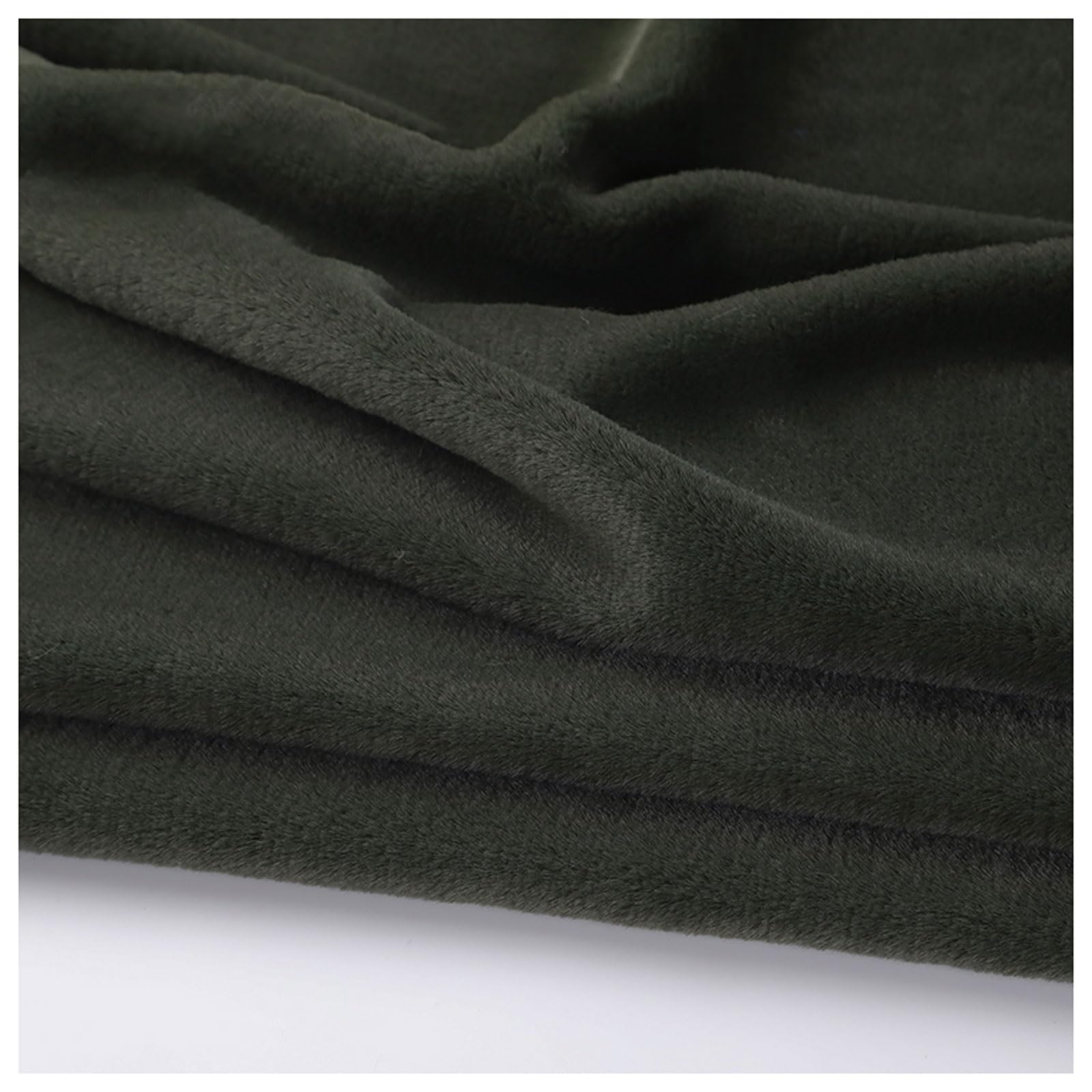 Short Pile Plain Fun Faux Fur Fabric Material, Soft Plush Faux Imitation Fur Material, for Costume, Cosplay, Art Crafts, Photography Backdrops, Home Decor, Toys, 50x160cm, 59 Colors (Color : Green 9