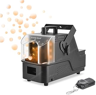 MOKA Fog Bubble Machine 3-in-1 Bubble Fog Machine with RGB LED Lights 400W Remote Control Smoke Machine for Halloween Party Christmas
