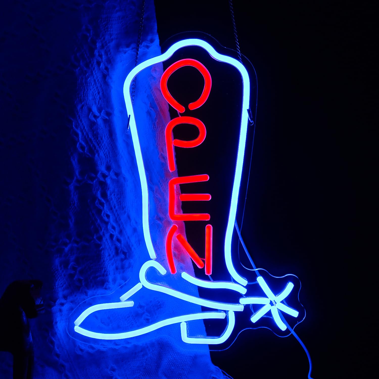 Cowgirl Boots Store neonowy znak do dekoracji ścian biznesowych, zasilane przez USB, neonowe ściemniane światła do pokoju gier, biura, baru, pubu, klubu, dekoracja jaskini, sztuka, estetyczna witryna