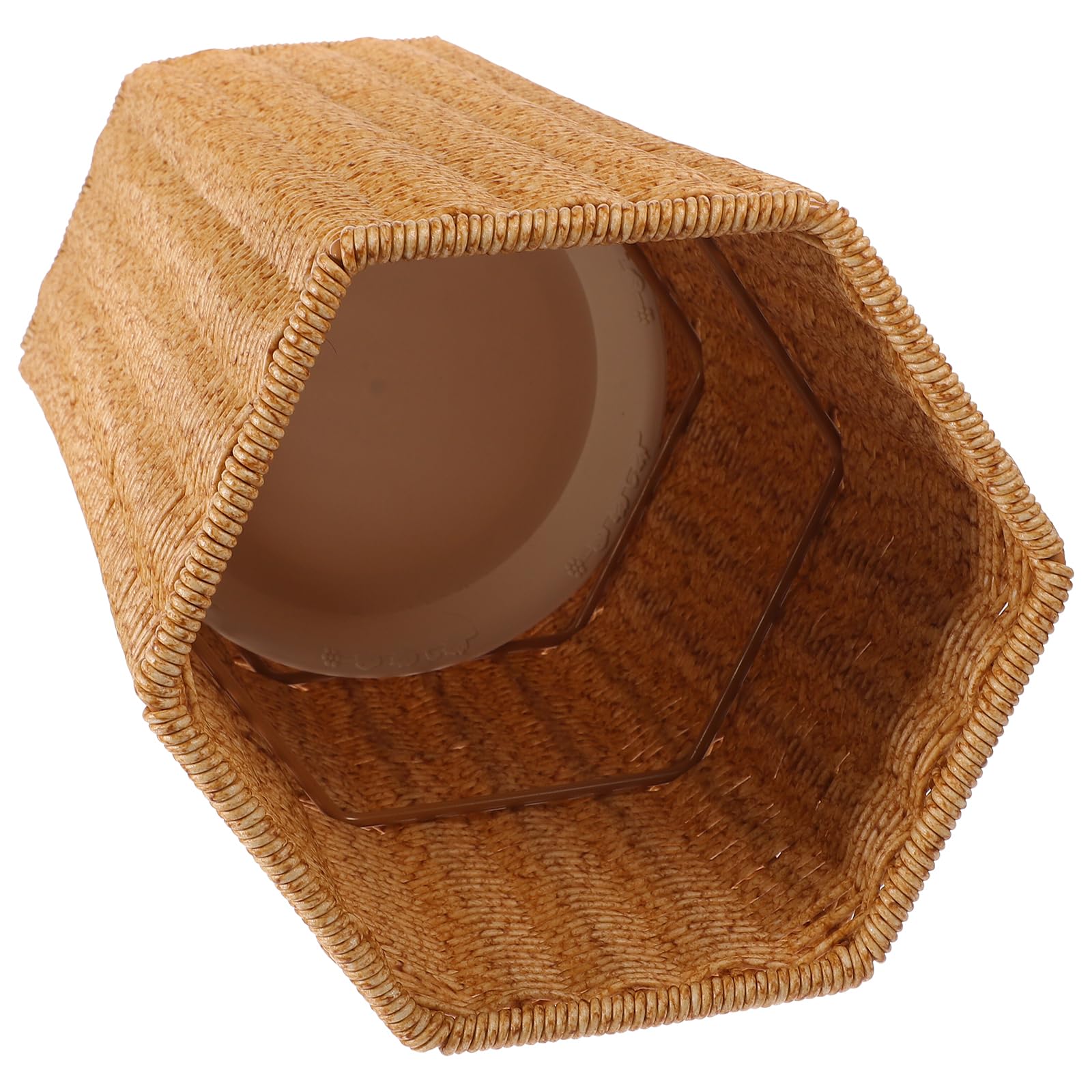 Portaombrelli in Rattan Artificiale 15.55X7.87X7.48In Supporto Ombrello Per Ingresso Casa Ufficio Contenitore Versatile Per Ombrelli Lunghi Pieghevoli E Tappetini Yoga