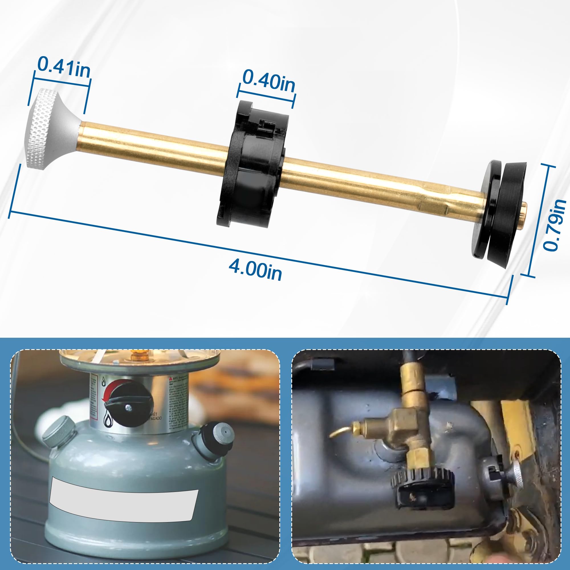 Camping Lantern & Stoves Replacement Parts – Universal Plunger Metal Part, Plunger Pump Repair Kit 242J5201 – Compatible with Coleman Dual Fuel Lantern & Camping Stoves