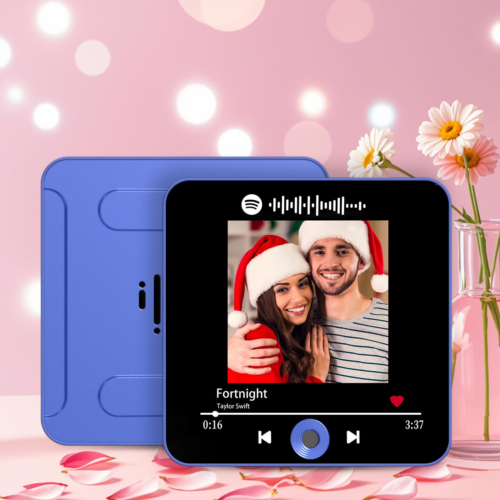 Custom Music Fridge Magnet-Personalized Music Fridge Magnets with Photos,Songs,Home Decor Gifts Can Play Music for Couples and Music Lovers (Style-2)