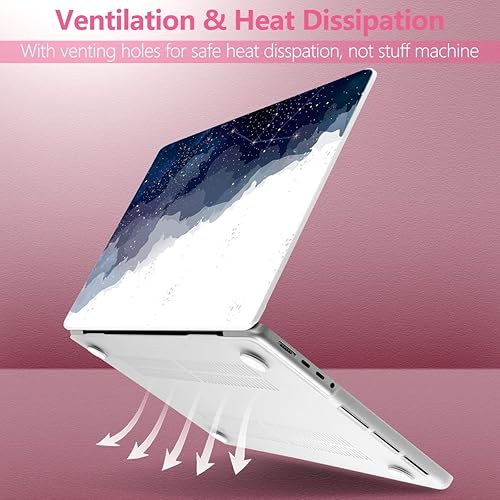 Miniatura 29 de Batianda Funda para MacBook Pro M4 de 16 pulgadas 2024 2023 2021 modelo A3403 A2991 con chip M3 M2 Pro/M1 Max, carcasa rígida de plástico