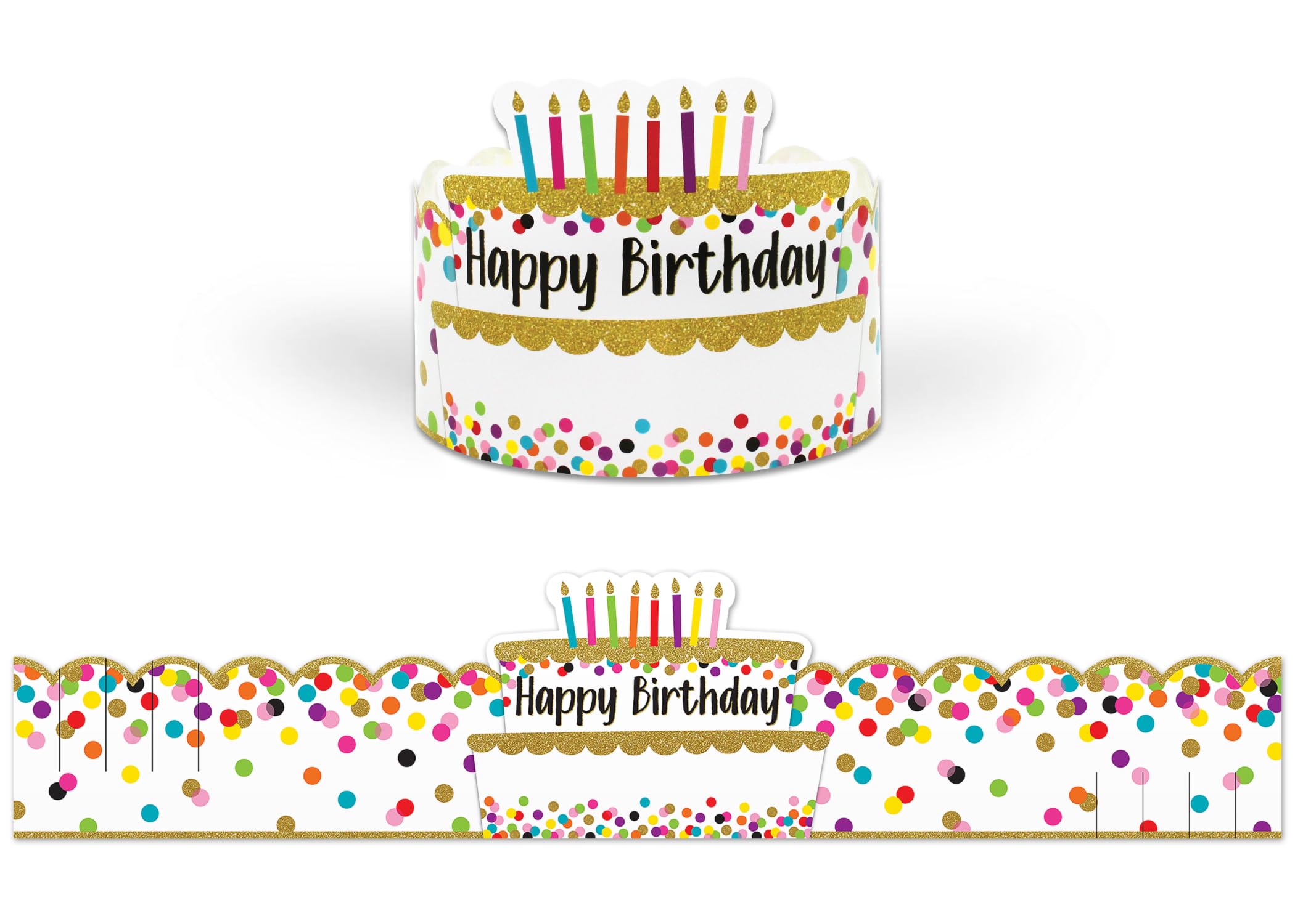 Couronnes joyeux anniversaire confetti pour illuminer vos fêtes de famille - 8