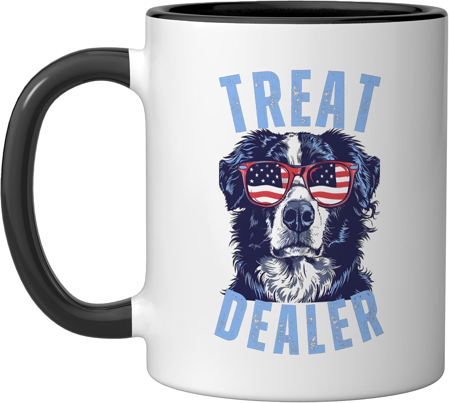 TREAT DEALER - Funny Dog Lover Ceramic Mug, White, 15oz image 4
