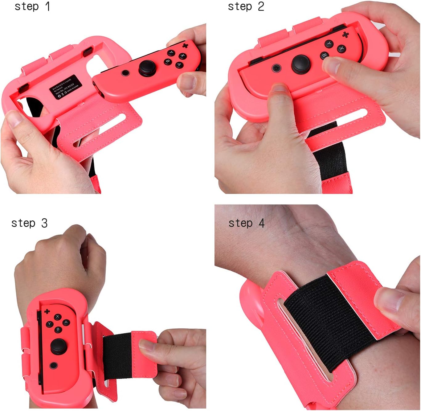 Switch Dance Wrist Bands, Switch Wrist Straps Compatible with Dance 2023 2022 2021 2020 and Nintendo Switch Sports Game - 2 Packs (Fit for 4.72-7.5 inches Wrist Circumference) - Blue and Red - Image 6