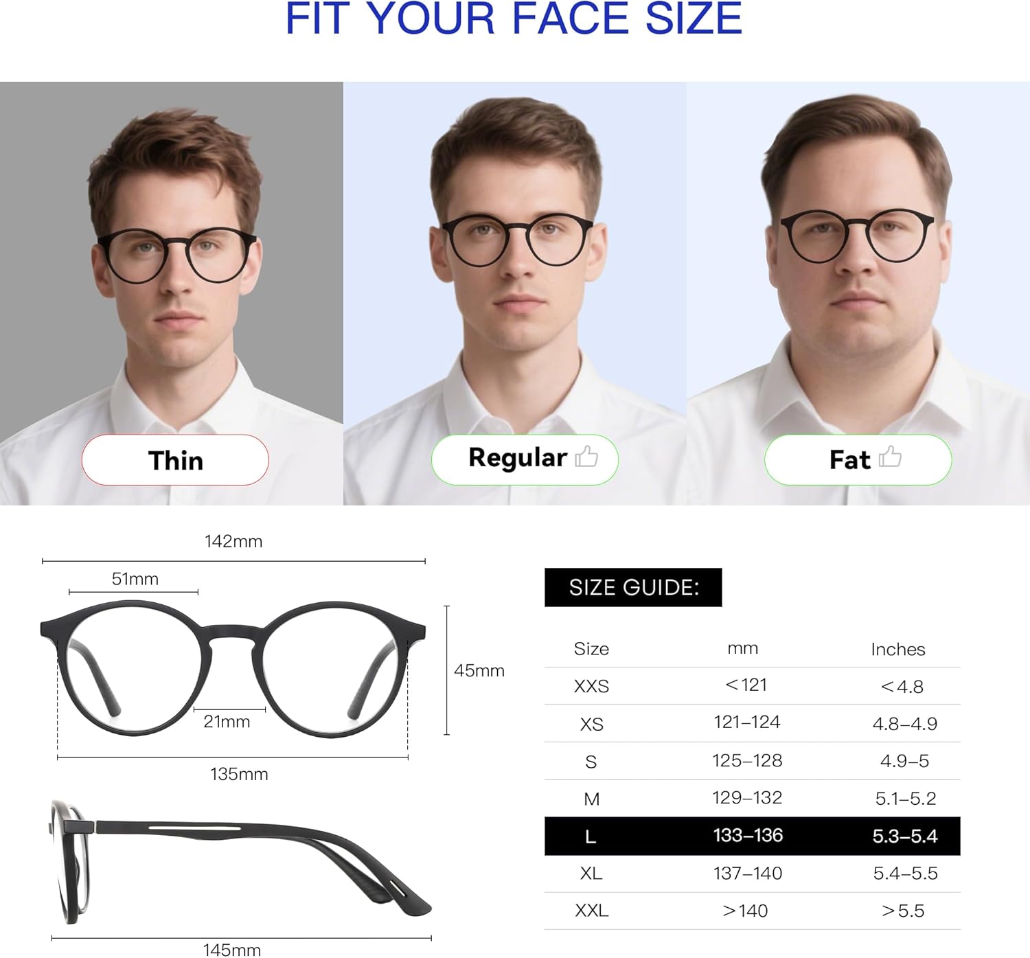 BLUEMOKY Reading Glasses for Men and Women: Blue Light Round Classic Eyeglasses - Computer Readers Glasses - Image 4