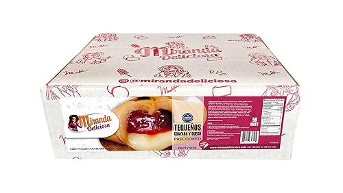 Miranda Deliciosa TEQUEÑOS DE GUAYABA Y QUESO CREMA Precocido (tamaño fiesta). Guayaba y queso listos para calentar. 50 unidades
